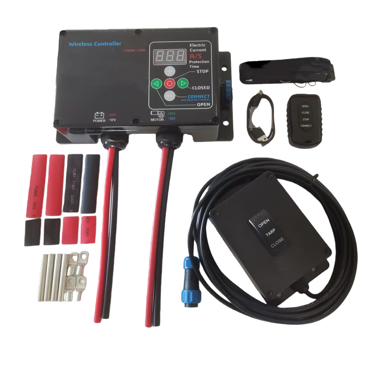 AM12-200A DC12V 24V Wireless Remote Wire harness type, external connection wire 6 meters